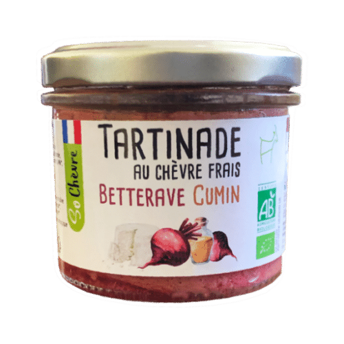 Pot tartinade au chèvre frais betterave cumin