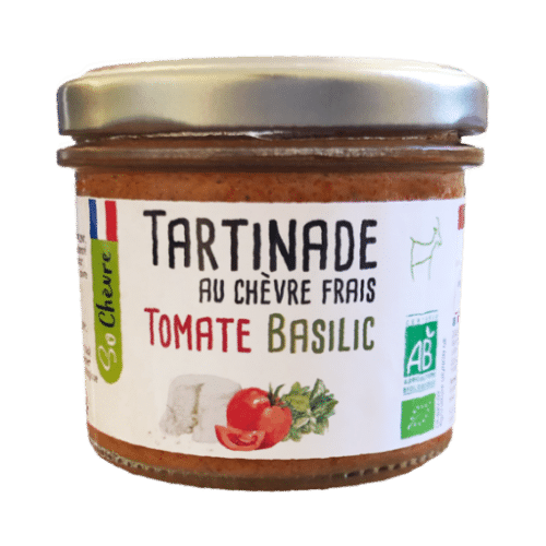 Pot tartinade au chèvre frais tomate basilic