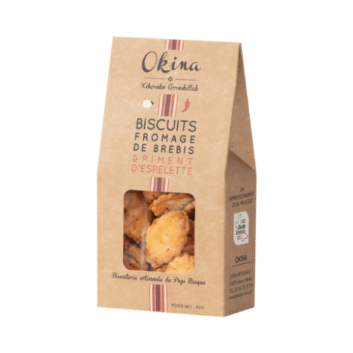 Biscuit au fromage de brebis piment d'Espelette