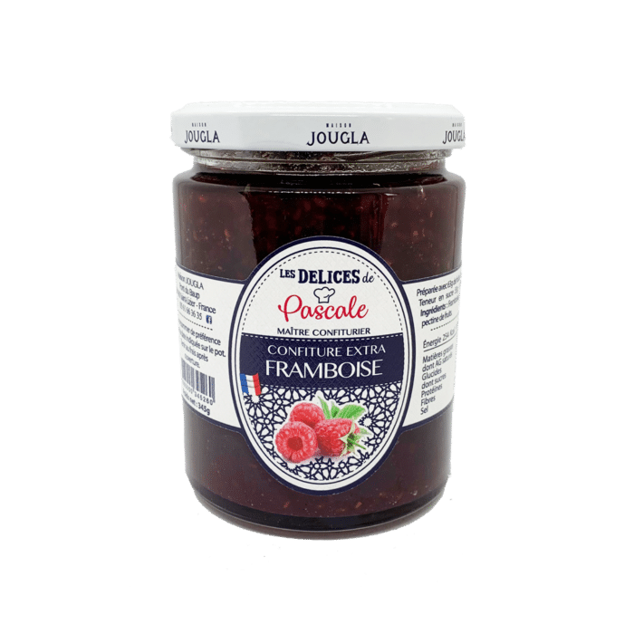 Confiture extra framboise médaille argent