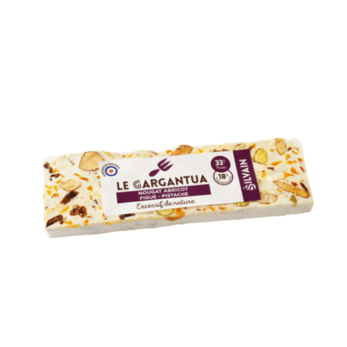 Barre "Le Gargantua" nougat blanc abricot figue pistache