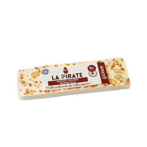 Barre "La Pirate" nougat blanc caramel barre