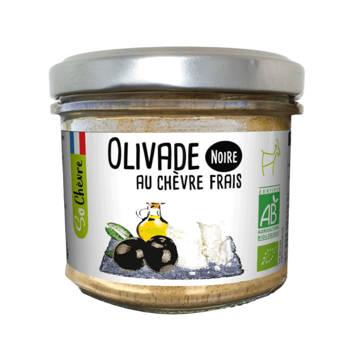 Olivade Noire au chevre frais BIO