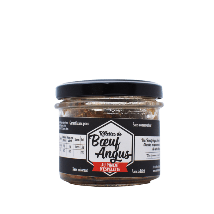 Rillettes de Bœuf Angus au piment d'Espelette