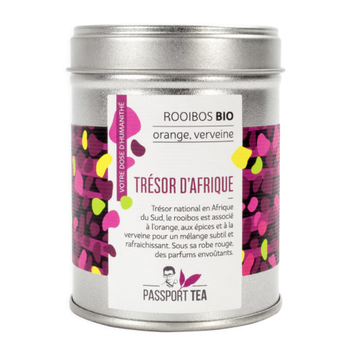 Tea Rooibos Bio orange, verveine Trésor d'Afrique