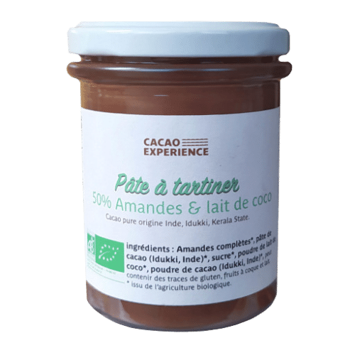 Pâte à tartiner amandes lait de coco