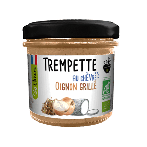 Trempette au chèvre et aux oignons grillés