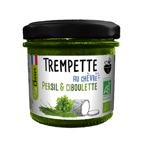 Trempette de chèvre au persil et à la ciboulette